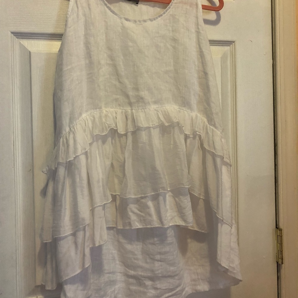Italian Linen White Top